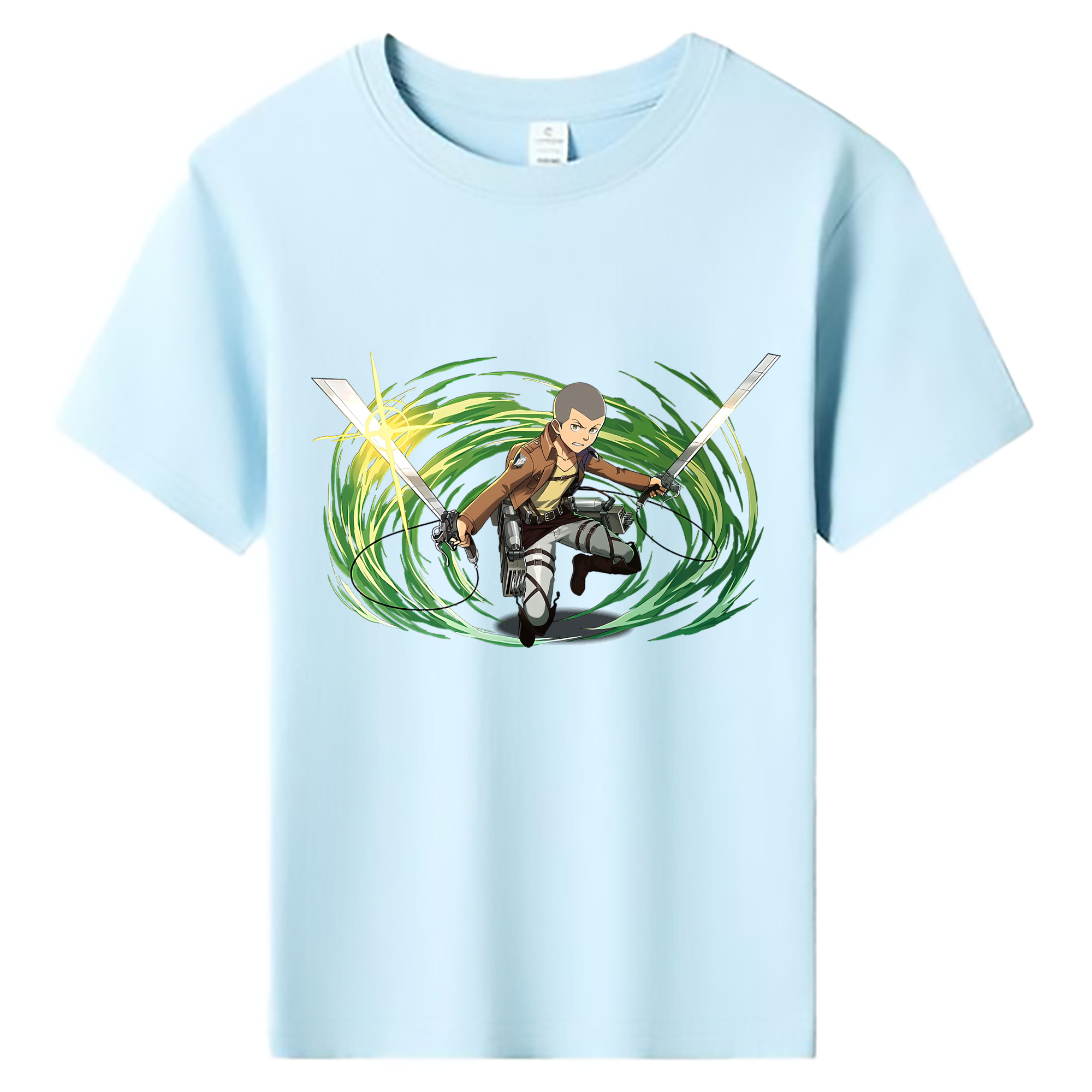（画像用） 進撃の巨人 コニー·スプリンガー Attack on Titan Connie Springer 綿100％キッズTシャツ（フロントプリント）